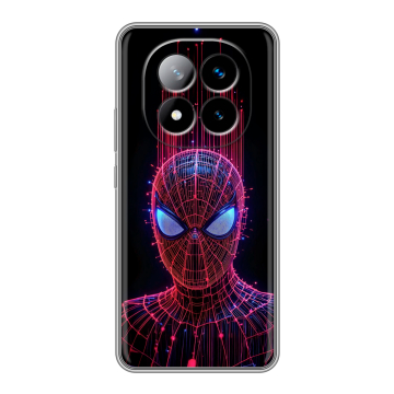 Силиконовый чехол на Xiaomi Redmi Note 14 Pro Plus с принтом Spiderman Человек паук Силиконовый чехол на Xiaomi Redmi Note 14 Pro Plus с принтом Spiderman Человек паук