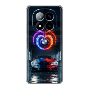 Силиконовый чехол на Xiaomi Redmi Note 14 Pro Plus с принтом BMW БМВ Силиконовый чехол на Xiaomi Redmi Note 14 Pro Plus с принтом BMW БМВ