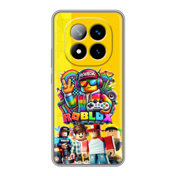 Силиконовый чехол на Xiaomi Redmi Note 14 Pro Plus с принтом Roblox Роблокс