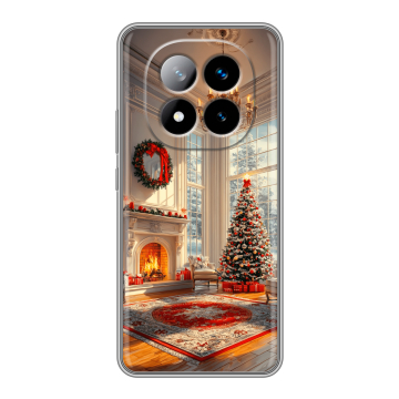 Силиконовый чехол на Xiaomi Redmi Note 14 Pro Plus с принтом Новый год