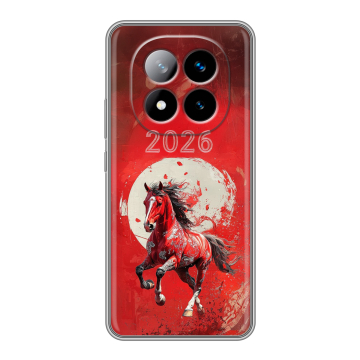 Силиконовый чехол на Xiaomi Redmi Note 14 Pro Plus с принтом Новый год