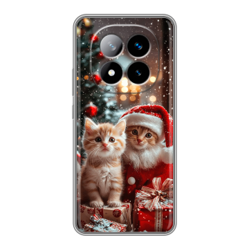 Силиконовый чехол на Xiaomi Redmi Note 14 Pro Plus с принтом Новый год