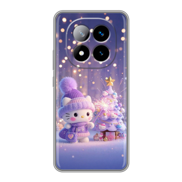 Силиконовый чехол на Xiaomi Redmi Note 14 Pro Plus с принтом Новый год