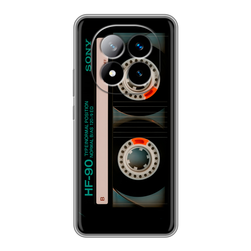 Силиконовый чехол на Xiaomi Redmi Note 14 Pro Plus с принтом Кассета Силиконовый чехол на Xiaomi Redmi Note 14 Pro Plus с принтом Кассета