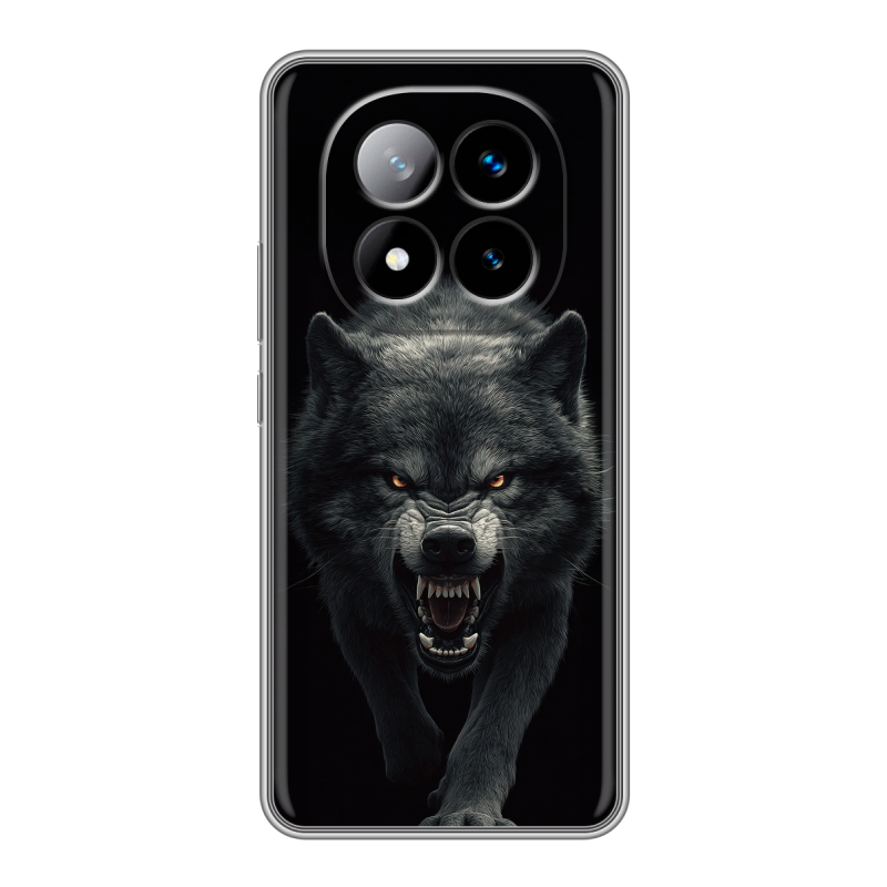 Силиконовый чехол на Xiaomi Redmi Note 14 Pro Plus с принтом Волк Силиконовый чехол на Xiaomi Redmi Note 14 Pro Plus с принтом Волк