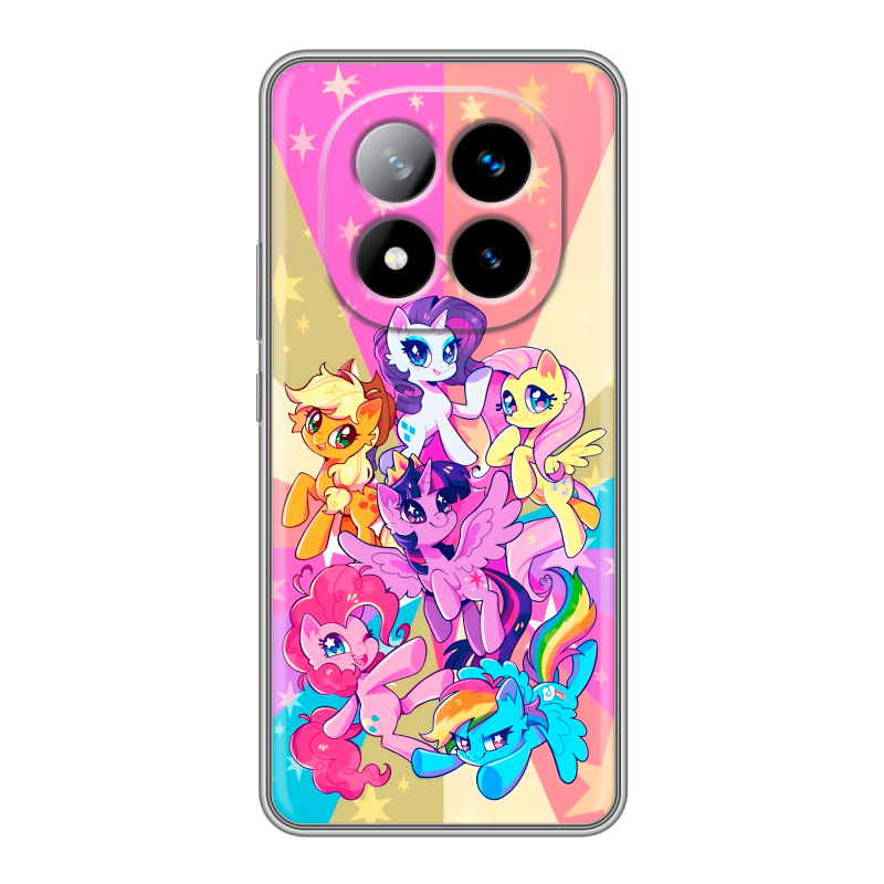 Силиконовый чехол на Xiaomi Redmi Note 14 Pro Plus с принтом My little pony Дружба чудо Силиконовый чехол на Xiaomi Redmi Note 14 Pro Plus с принтом My little pony Дружба чудо