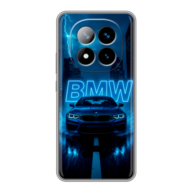 Силиконовый чехол на Xiaomi Redmi Note 14 Pro Plus с принтом BMW БМВ Силиконовый чехол на Xiaomi Redmi Note 14 Pro Plus с принтом BMW БМВ