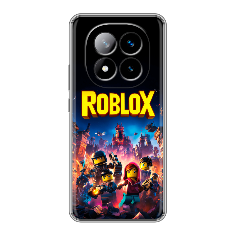 Силиконовый чехол на Xiaomi Redmi Note 14 Pro Plus с принтом Roblox Роблокс Силиконовый чехол на Xiaomi Redmi Note 14 Pro Plus с принтом Roblox Роблокс