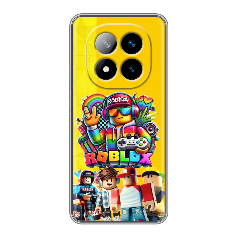Силиконовый чехол на Xiaomi Redmi Note 14 Pro Plus с принтом Roblox Роблокс Силиконовый чехол на Xiaomi Redmi Note 14 Pro Plus с принтом Roblox Роблокс