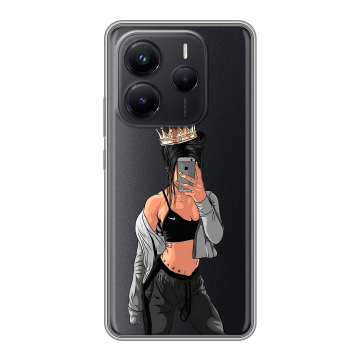 Силиконовый чехол на Xiaomi Redmi Note 14 с принтом Женские принты Силиконовый чехол на Xiaomi Redmi Note 14 с принтом Женские принты