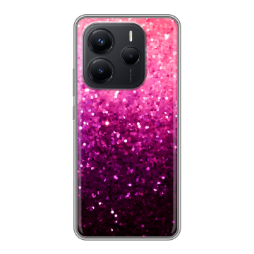 Силиконовый чехол на Xiaomi Redmi Note 14 с принтом Блестки