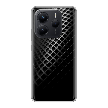 Силиконовый чехол на Xiaomi Redmi Note 14 с принтом Текстура металла