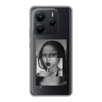 Силиконовый чехол на Xiaomi Redmi Note 14 с принтом Мона Лиза
