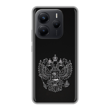 Силиконовый чехол на Xiaomi Redmi Note 14 с принтом Герб России Силиконовый чехол на Xiaomi Redmi Note 14 с принтом Герб России