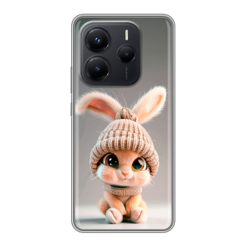 Силиконовый чехол на Xiaomi Redmi Note 14 с принтом Кролик