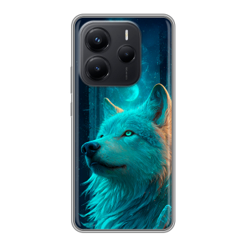 Силиконовый чехол на Xiaomi Redmi Note 14 с принтом бабочки саккура