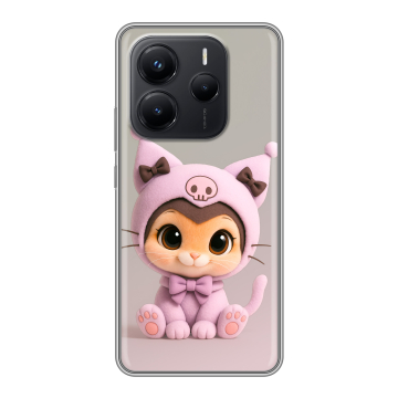 Силиконовый чехол на Xiaomi Redmi Note 14 с принтом Куроми Kuromi Силиконовый чехол на Xiaomi Redmi Note 14 с принтом Куроми Kuromi