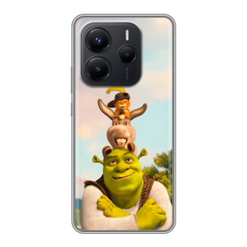Силиконовый чехол на Xiaomi Redmi Note 14 с принтом Шрек Shrek Силиконовый чехол на Xiaomi Redmi Note 14 с принтом Шрек Shrek