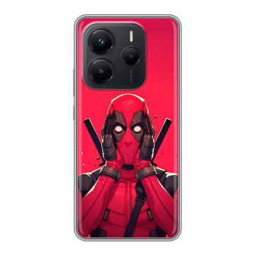 Силиконовый чехол на Xiaomi Redmi Note 14 с принтом Дедпул Deadpool