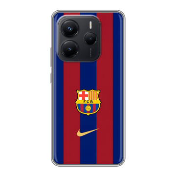Силиконовый чехол на Xiaomi Redmi Note 14 с принтом Барселона Barcelona