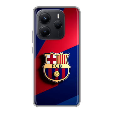Силиконовый чехол на Xiaomi Redmi Note 14 с принтом Барселона Barcelona