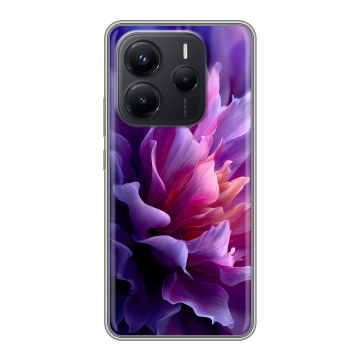 Силиконовый чехол на Xiaomi Redmi Note 14 с принтом женский цветы