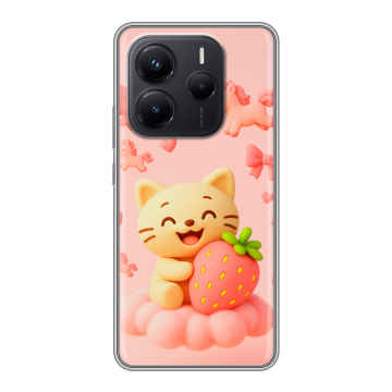 Силиконовый чехол на Xiaomi Redmi Note 14 с принтом для девочек