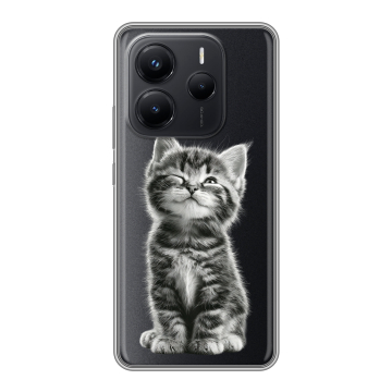 Силиконовый чехол на Xiaomi Redmi Note 14 с принтом Котенок Силиконовый чехол на Xiaomi Redmi Note 14 с принтом Котенок
