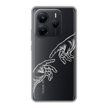 Силиконовый чехол на Xiaomi Redmi Note 14 с принтом Сотворение мира Силиконовый чехол на Xiaomi Redmi Note 14 с принтом Сотворение мира