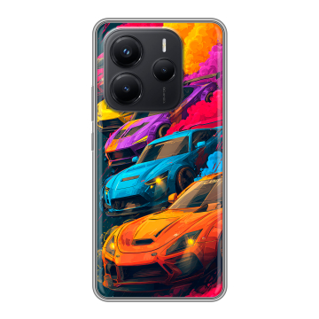 Силиконовый чехол на Xiaomi Redmi Note 14 с принтом Тачки Силиконовый чехол на Xiaomi Redmi Note 14 с принтом Тачки