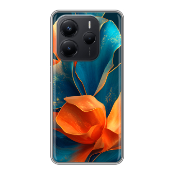 Силиконовый чехол на Xiaomi Redmi Note 14 с принтом Цветы Силиконовый чехол на Xiaomi Redmi Note 14 с принтом Цветы
