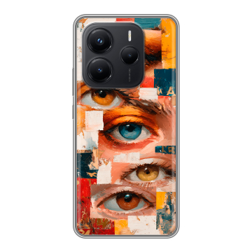 Силиконовый чехол на Xiaomi Redmi Note 14 с принтом Модный принт Силиконовый чехол на Xiaomi Redmi Note 14 с принтом Модный принт