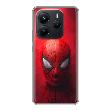 Силиконовый чехол на Xiaomi Redmi Note 14 с принтом Spiderman Человек паук