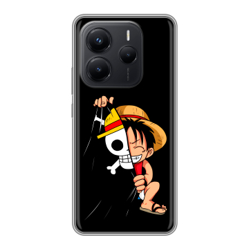 Силиконовый чехол на Xiaomi Redmi Note 14 с принтом One Piece Ван Пис