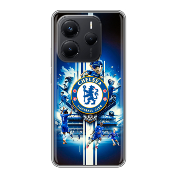 Силиконовый чехол на Xiaomi Redmi Note 14 с принтом Chelsea Челси