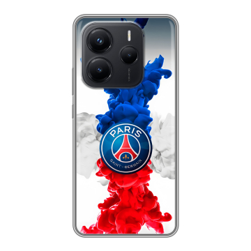 Силиконовый чехол на Xiaomi Redmi Note 14 с принтом PSG ПСЖ