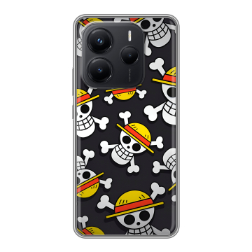 Силиконовый чехол на Xiaomi Redmi Note 14 с принтом One Piece Ван Пис