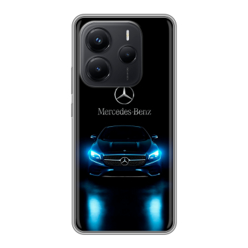 Силиконовый чехол на Xiaomi Redmi Note 14 с принтом Mercedes Мерседес Силиконовый чехол на Xiaomi Redmi Note 14 с принтом Mercedes Мерседес