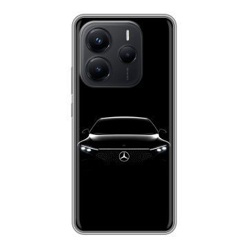 Силиконовый чехол на Xiaomi Redmi Note 14 с принтом Mercedes Мерседес