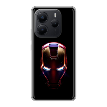 Силиконовый чехол на Xiaomi Redmi Note 14 с принтом IronMan Железный человек Силиконовый чехол на Xiaomi Redmi Note 14 с принтом IronMan Железный человек