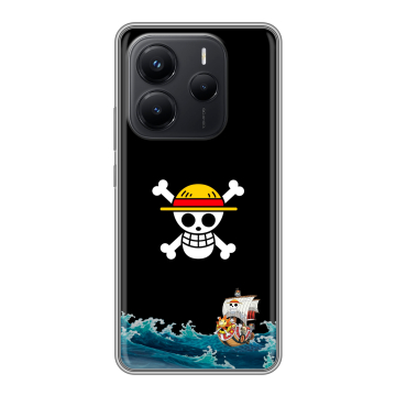 Силиконовый чехол на Xiaomi Redmi Note 14 с принтом One Piece Ван Пис Силиконовый чехол на Xiaomi Redmi Note 14 с принтом One Piece Ван Пис