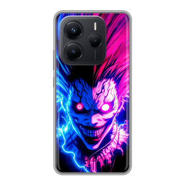 Силиконовый чехол на Xiaomi Redmi Note 14 с принтом Death note Тетрадь смерти