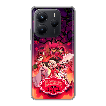 Силиконовый чехол на Xiaomi Redmi Note 14 с принтом Hazbin Hotel Отель Хазбин Силиконовый чехол на Xiaomi Redmi Note 14 с принтом Hazbin Hotel Отель Хазбин