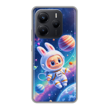 Силиконовый чехол на Xiaomi Redmi Note 14 с принтом Labubu Лабубу Силиконовый чехол на Xiaomi Redmi Note 14 с принтом Labubu Лабубу