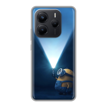 Силиконовый чехол на Xiaomi Redmi Note 14 с принтом Миньоны Силиконовый чехол на Xiaomi Redmi Note 14 с принтом Миньоны