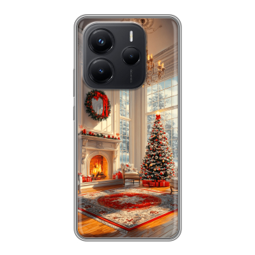 Силиконовый чехол на Xiaomi Redmi Note 14 с принтом Новый год Силиконовый чехол на Xiaomi Redmi Note 14 с принтом Новый год