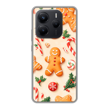 Силиконовый чехол на Xiaomi Redmi Note 14 с принтом Новый год Силиконовый чехол на Xiaomi Redmi Note 14 с принтом Новый год
