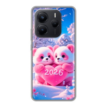 Силиконовый чехол на Xiaomi Redmi Note 14 с принтом Новый год Силиконовый чехол на Xiaomi Redmi Note 14 с принтом Новый год