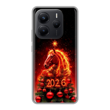 Силиконовый чехол на Xiaomi Redmi Note 14 с принтом Новый год Силиконовый чехол на Xiaomi Redmi Note 14 с принтом Новый год