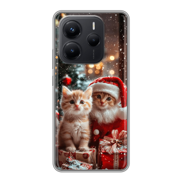 Силиконовый чехол на Xiaomi Redmi Note 14 с принтом Новый год Силиконовый чехол на Xiaomi Redmi Note 14 с принтом Новый год